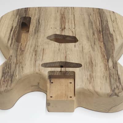 Shepard Custom Guitars Custom Telecaster Body Semi-hollow Backroute F Hole Optional Black Limba top on 3pc roasted Black Limba 2026 - Unfinished image 3