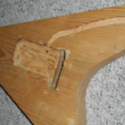 Flying V Charvel Gibson Fender Type Shape Natural Ash Wood Finish Electric Guitar Solid Body, Made in USA Bentley, Year 1980 image 17