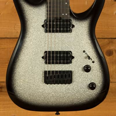 Jackson Pro Plus Misha Mansoor Juggernaut HT7 - Caramelized Maple - Silverburst Sparkle - 7-String image 1