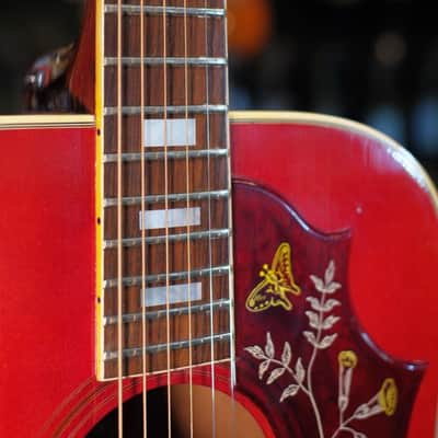 Gibson 1974 Hummingbird Custom, Cherry Sunburst (Pre-Owned) image 8