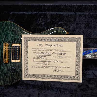 PRS Dragon III #46 of 100 Quilted Maple Top Teal Black /Brazilian Rosewood 1994 w/OHSC image 13