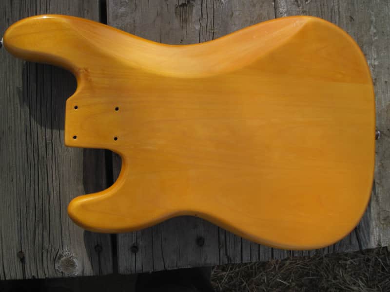 Fender Squier Precision Bass Body 2010 Natural/Amber | Reverb Finland