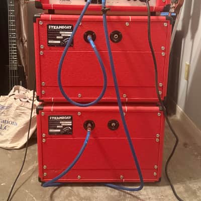 Steamboat Classic 50 Reverb w/ 2 1x10" Cabs 2019 - Red Tolex image 2