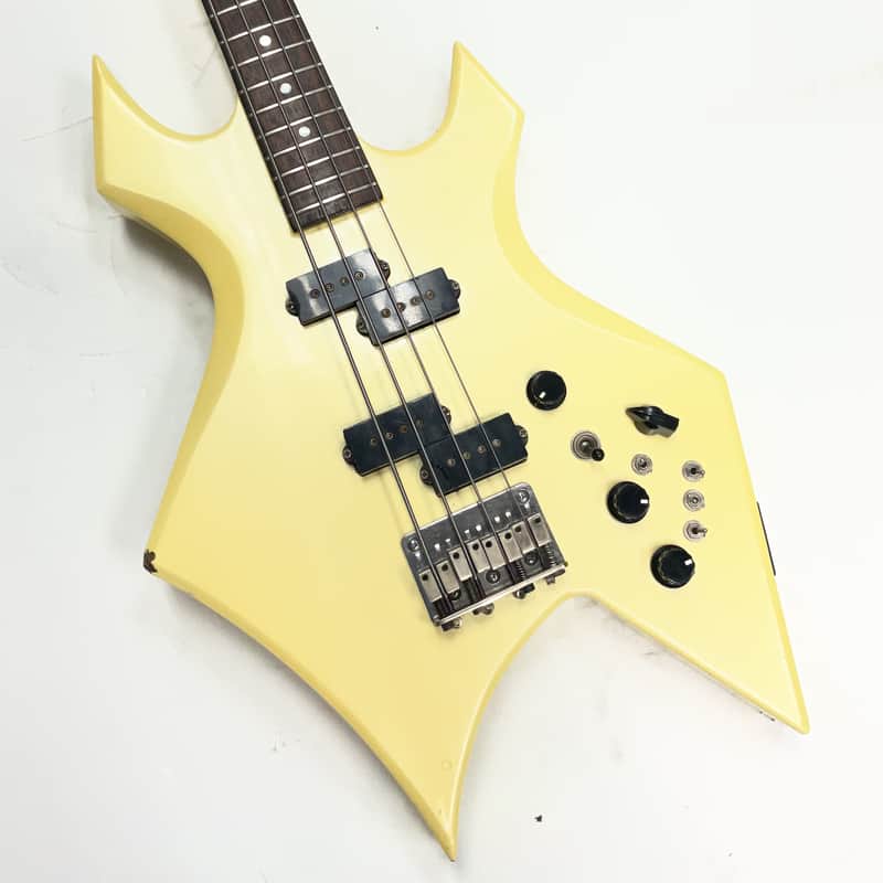 BC Rich MIJ NJ Warlock Bass White 1984 Moser Electronics W/OHSC image 1