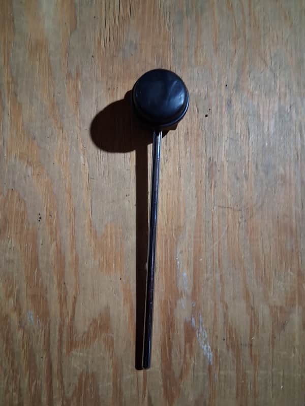 Tama CB90R Iron Cobra Rubber Bass Drum Beater 2010s - Black/Chrome image 1
