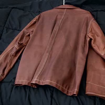 Vintage USA Red Wing Shoes X Eric Clapton Leather Jacket Large VERY RARE 2001 image 9