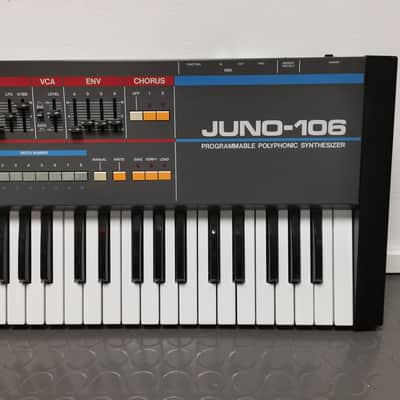 Roland Juno-106 61-Key Programmable Polyphonic Synthesizer 1984 - 1985 - Black *Serviced/overhauled/great condition* image 6