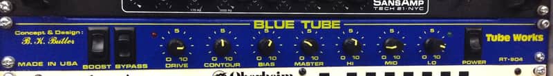 BK Butler Blue Tube Works RT-904 (12AX7 Tube Preamp) Overdrive Distortion Drive Bass & Guitar image 1