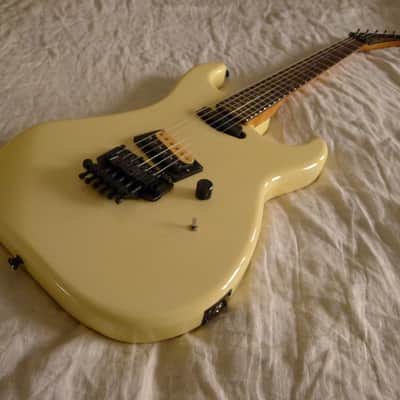 ESP Made 1986 Japan Kramer EK-1BF Gorgeous White, Clean, RARE Original Leather Gigbag! image 14