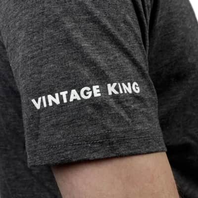 Vintage King T-Shirt - Gray with Red Logo - Large image 4