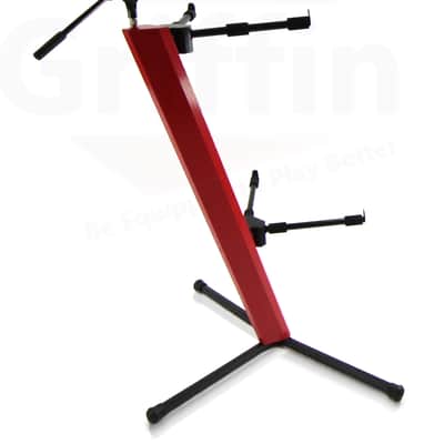 GRIFFIN Two Tier Column Keyboard Stand – Mic Boom 2 Arm Double Mount Studio Gear image 10