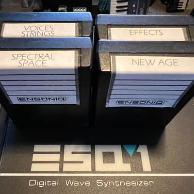 Ensoniq ESQ-1 Carts - New Age - Spectral Space - Voices Strings - Effects - Cartridge image 1