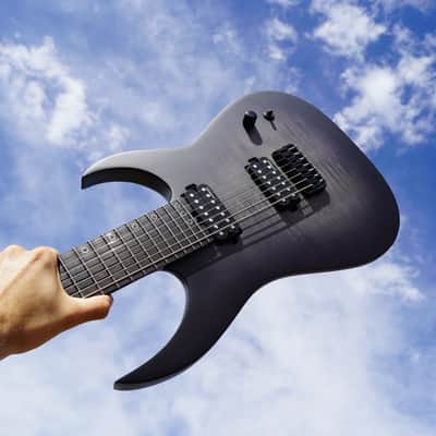 Schecter DIAMOND SERIES KM-7 MK-III Legacy - Transparent Black Burst 7-String Electric Guitar NOS image 1