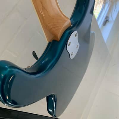 1993 Mosrite Ventures Model '65 Metallic Blue Mint Condition Full Documentation Made in the USA image 17