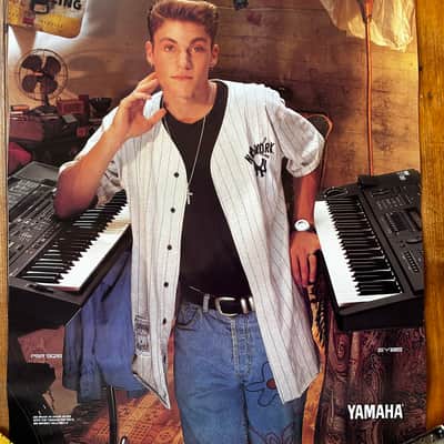 Yamaha Brian Austin Green SY-85 Poster 1980’s - 90210