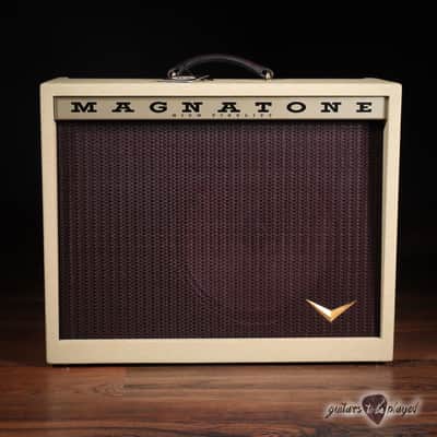 Magnatone Twilighter 22W Reverb/Vibrato 1x12” Combo Amp – Blonde w/ Oxblood image 2