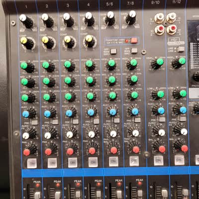 Yamaha MG12XU 12-Channel Analog Mixer 2016 - Present - Black image 3