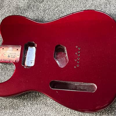 G&L Fullerton ASAT Classic Bluesboy guitar body left handed ruby red metallic image 1