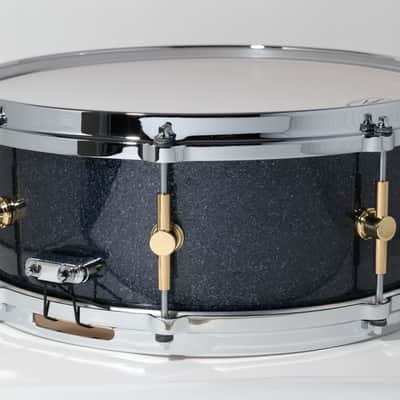 Canopus 'The Maple' 8ply Snare Drum 14x5.5 *VIDEO* Black Sparkle image 3