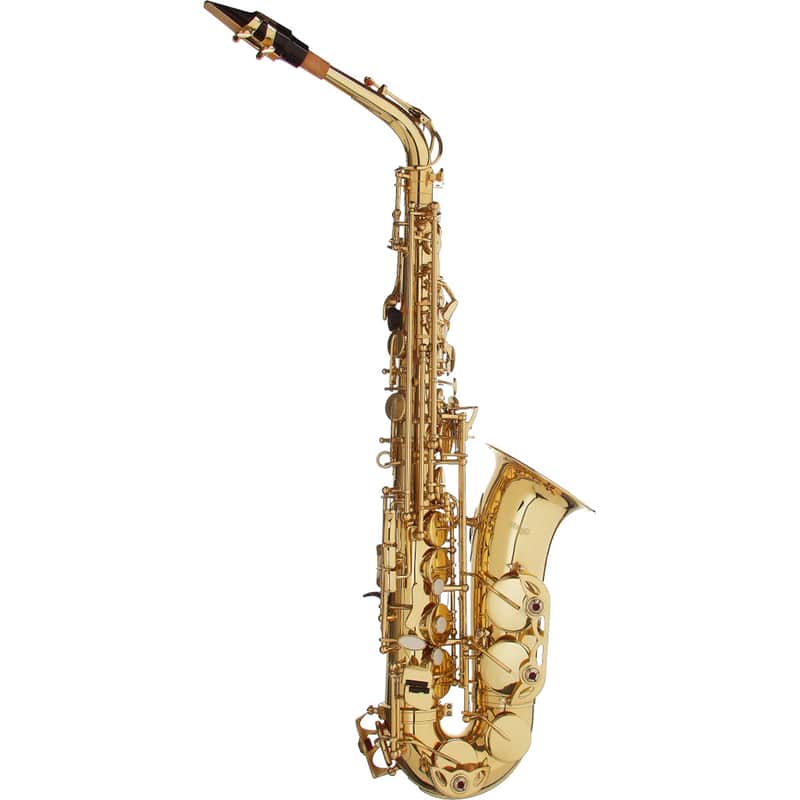 Mint Stagg WS-AS215 Eb Alto Saxophone w/ Case, Includes Mouthpiece Reed Ligature Cap image 1