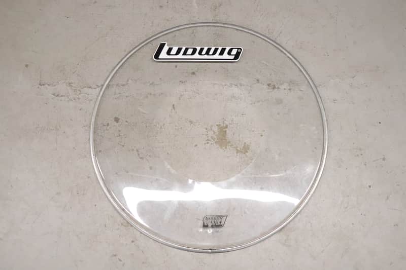 Ludwig 24" Rockers Silver Dot Clear Drum Head image 1
