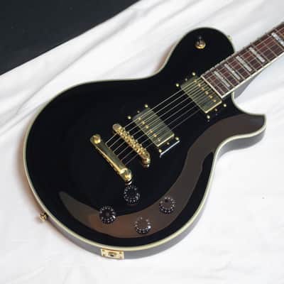 MICHAEL KELLY Patriot Vintage GUITAR Gloss Black + Gold Hardware w/ HARD CASE image 4