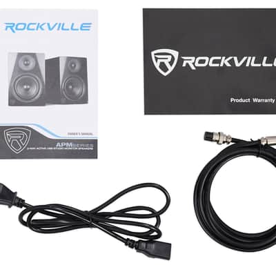 Rockville APM6C 6.5 inches 2-Way 350W Active/Powered USB Studio Monitor Speakers Pair image 8