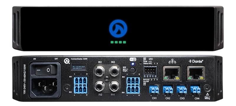 LEA Professional CS124D 1/2U Amplifier with Dante - 4 x 120W image 1