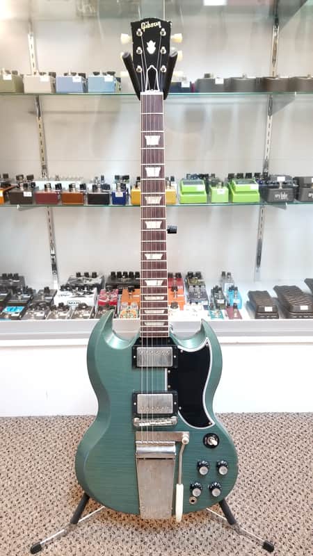 used 2020 Gibson Custom Shop Murphy Lab '64 SG Standard Reissue Light Aged in Pelham Blue, Excellent Condition with OHSC & Paperwork!