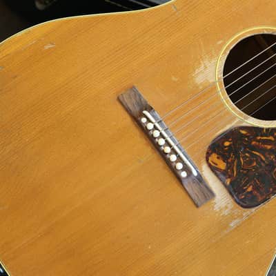 Vintage! 1940's Gibson J-50 Dreadnought Acoustic Guitar Natural + HSC image 4