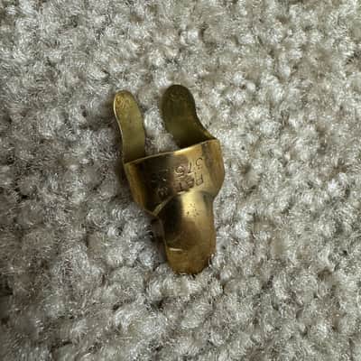 Perfect Touch Finger Pick Brass Small Swooping Style image 3