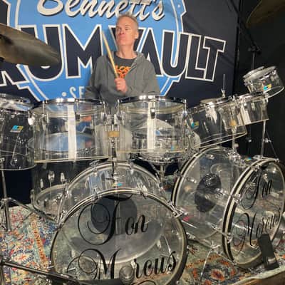 Ludwig Vistalite Octa-Plus With Matching Snare, 12-Piece Concert Tom Set With Hardware, 1970s image 13