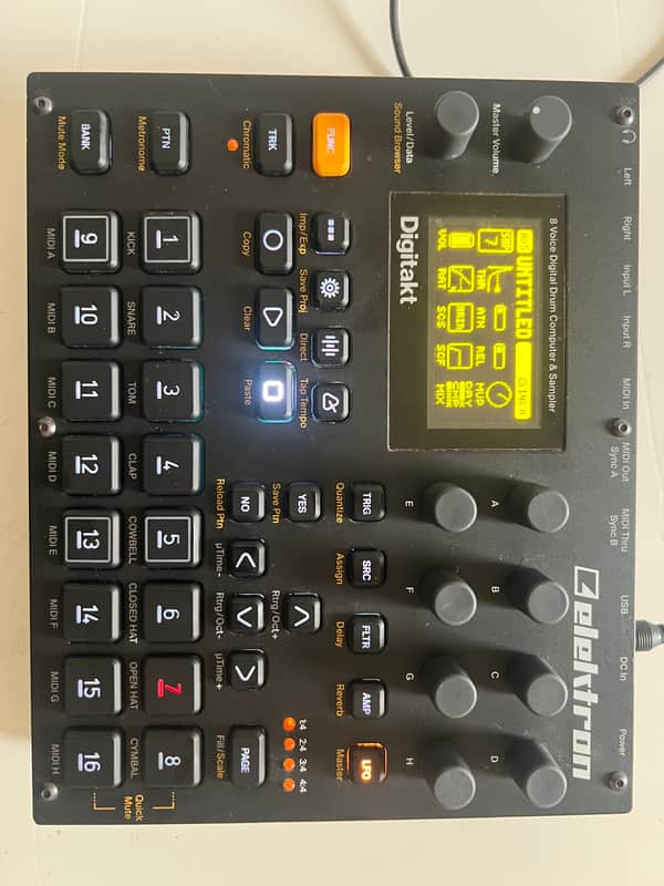 Elektron Digitakt I - Black with accessories image 1