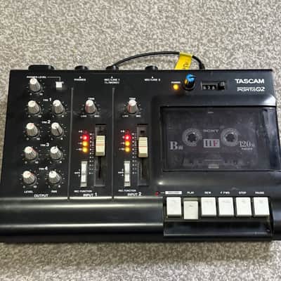 TASCAM Porta 02 Ministudio 4-Track Cassette Recorder 2000s - black [ custom pitch modded] image 4