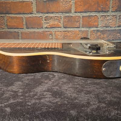 Vintage 1940s Kalamazoo Lap Steel Guitar w/ Original Chipboard Case & Slide image 8