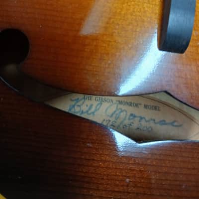 1994 Gibson F5 Bill Monroe Mandolin #172- Varnish Finish image 5