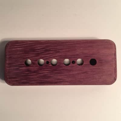 Guilford Purpleheart P-90 Pickup Cover fits Seymour Duncan/PRS and others - 1 Cover Natural Wood image 2
