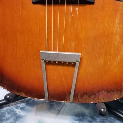 1969 Silvertone Model 1210 Big Stella Redburst Pro Setup New Strings Soft Case image 3