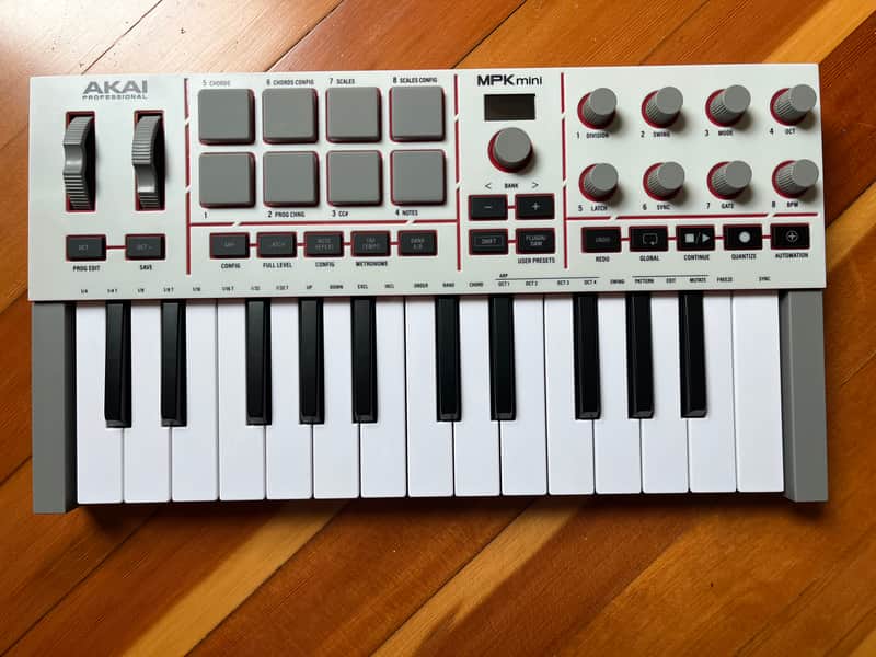 Akai Professional MPK Mini IV MIDI Keyboard Controller - Gray imagen 1