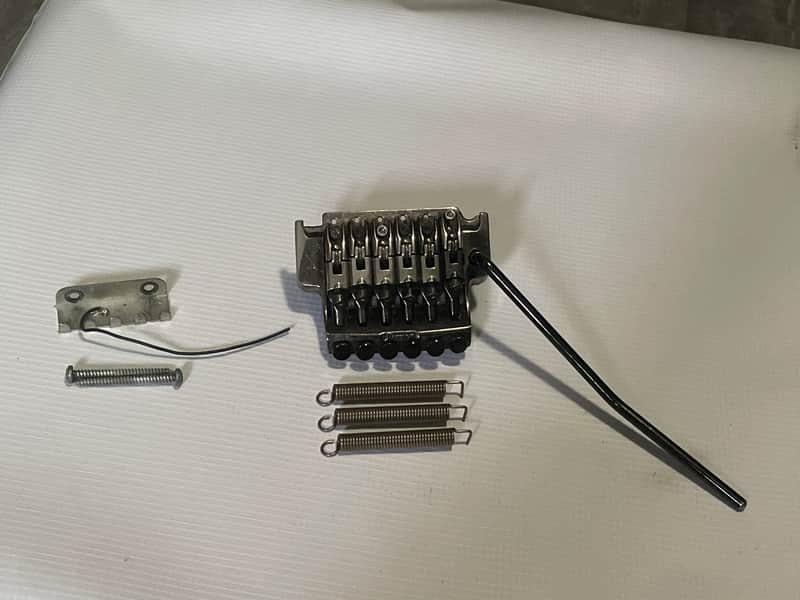 2010's Ibanez RG Series Edge III Cosmo Black Floyd Rose Tremolo Bridge & Arm (Needs Work) image 1