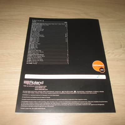 Roland Synthesizer Catalog – 2012 Vol.1 - Original Vintage Synthesizer Brochure - RARE image 4