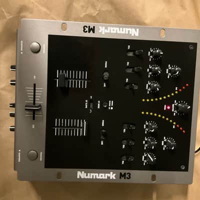 Numark M3 DJ Mixer 2010s - Silver + Black + AC Power Supply Working image 2