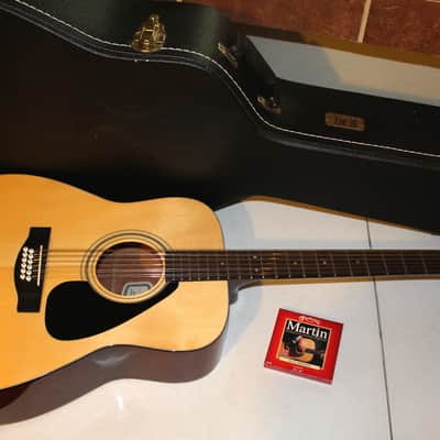 Yamaha FG-413S-12 Solid Spruce Top 12-String Acoustic Guitar Natural with TKL case image 15