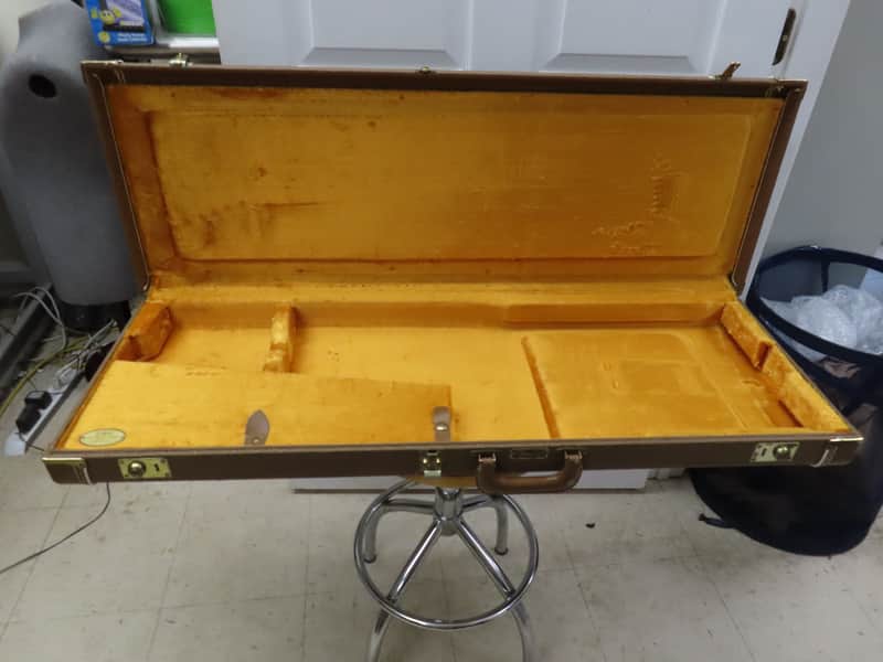 Fender Vintage Brown Tolex Deluxe Hard Side Case, w/ Gold Interior (USA) #2 image 1