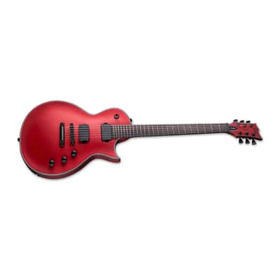 ESP LTD EC-1000 Electric Guitar with Ebony Fingerboard Mahogany Body and Locking LTD Tuners (Candy Apple Red Satin) image 3