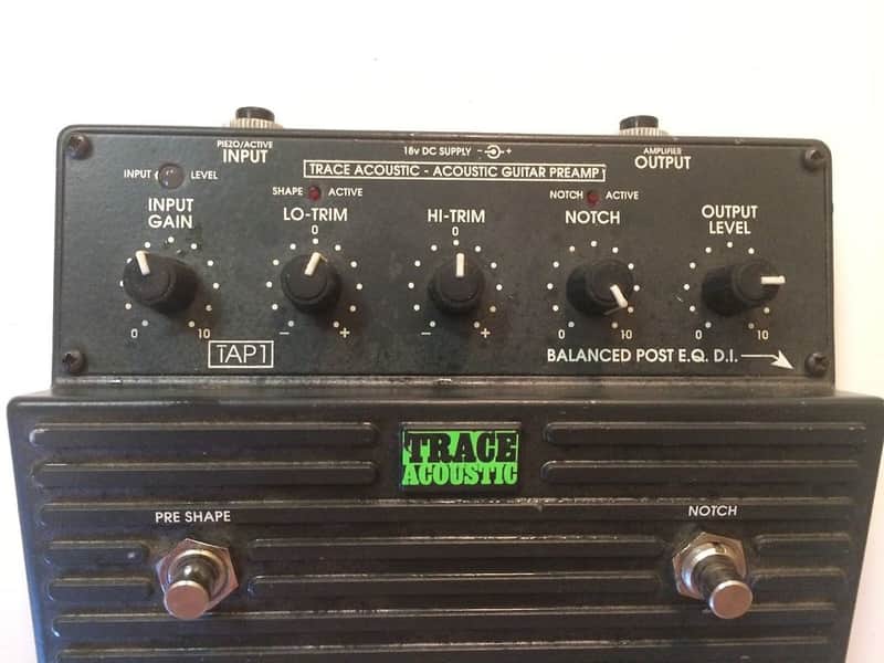 希少　TRACE ACOUSTIC AGuitar Preamp TAP1 Trace Elliot TAP-1 Acoustic Guitar Preamp Parametric Equalizer EQ