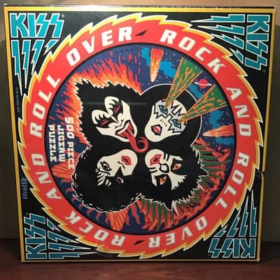 KISS Rock And Roll Over Jigsaw Puzzle 9"x19" 500 pc Sealed + BONUS Album Sticker image 2