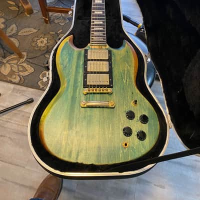 Epiphone Les Paul Custom SG Bluish image 6