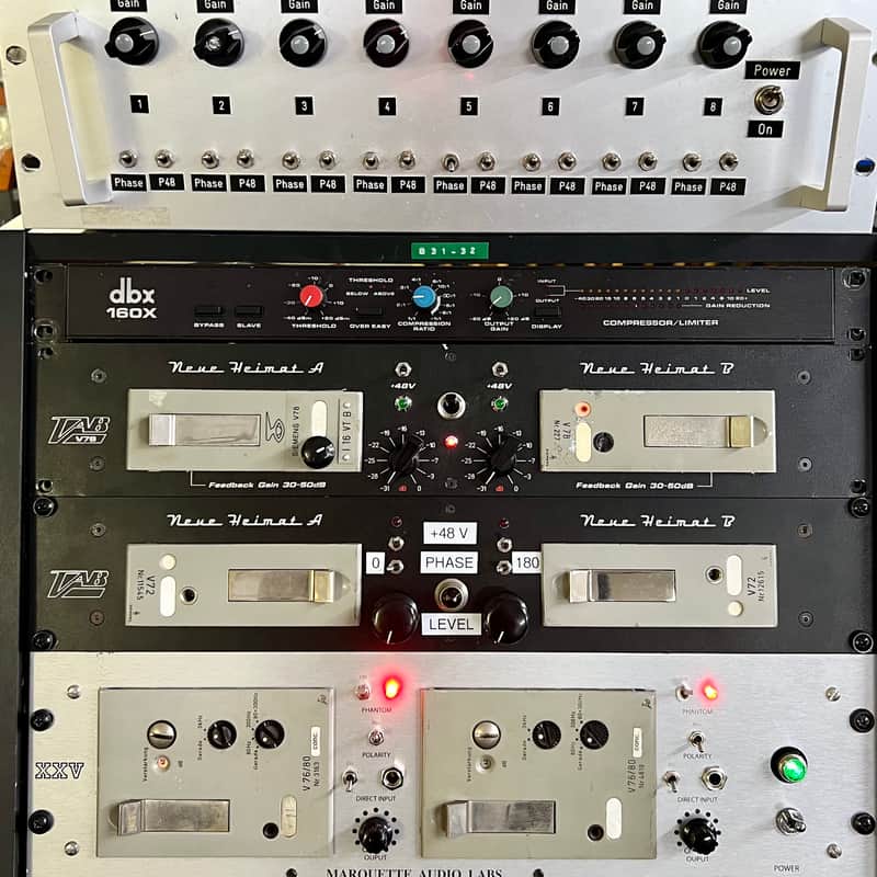 Telefunken V78 tube microphone preamplifier stereo rack c | Reverb