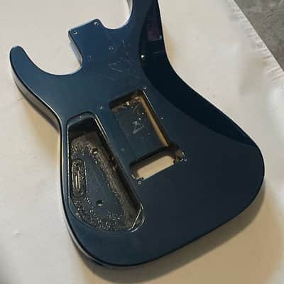 1990's Japan Jackson JDR-94 Concept Dinky Blue Guitar Body Floyd Ready image 16